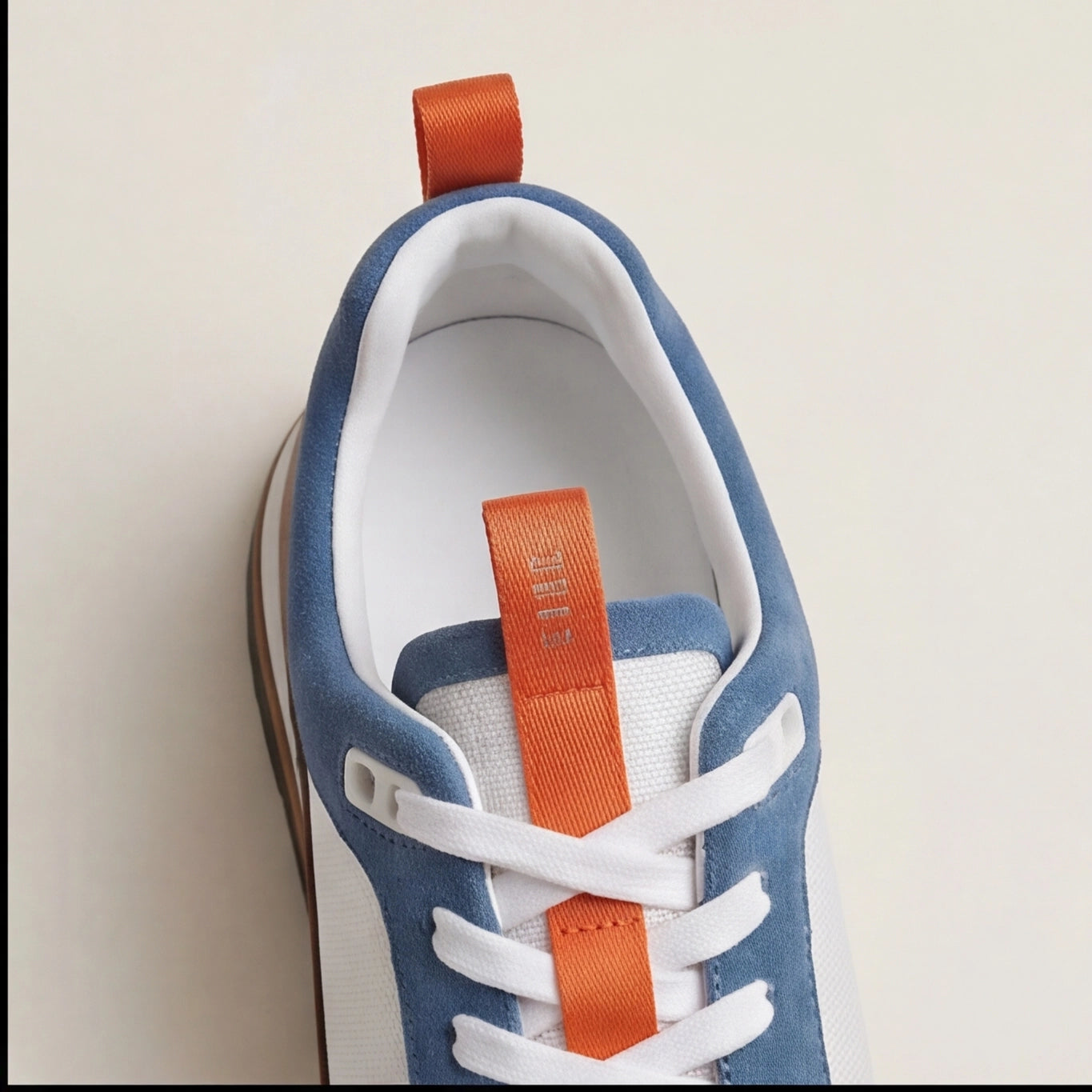 Hermès Trail Mix Suede Mesh Blue Brown