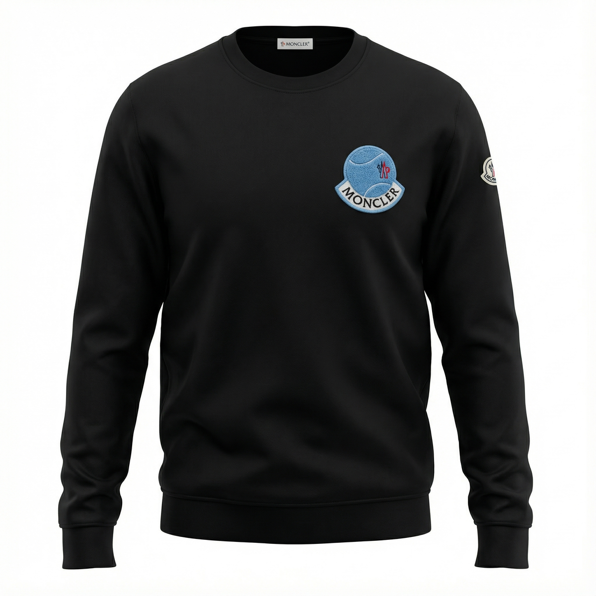Moncler Dual Logo Tee – Black