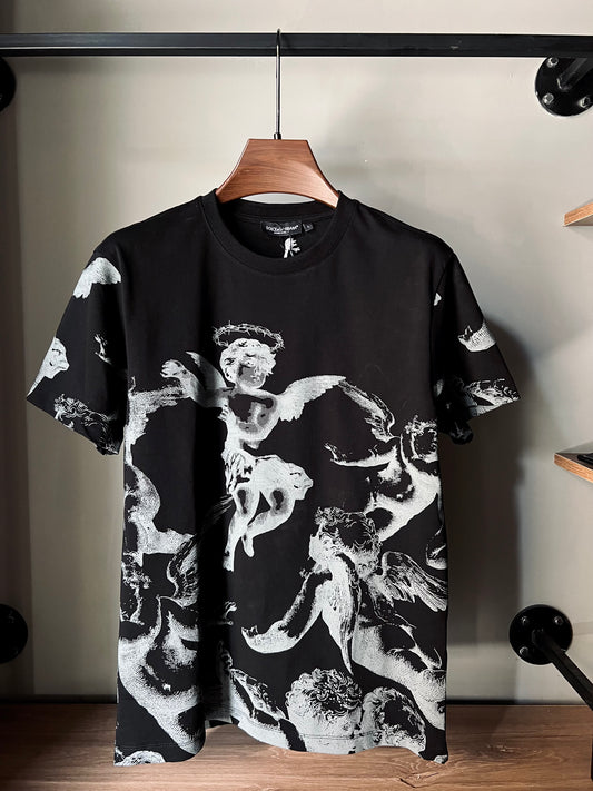 DOLCE&GABBANA Angel-print T-shirt “Black”