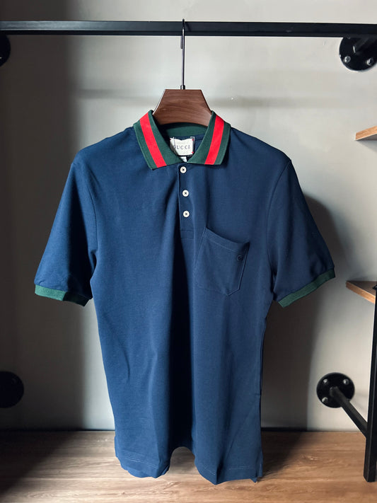 GUCCI Stretch cotton piqué polo T-shirt