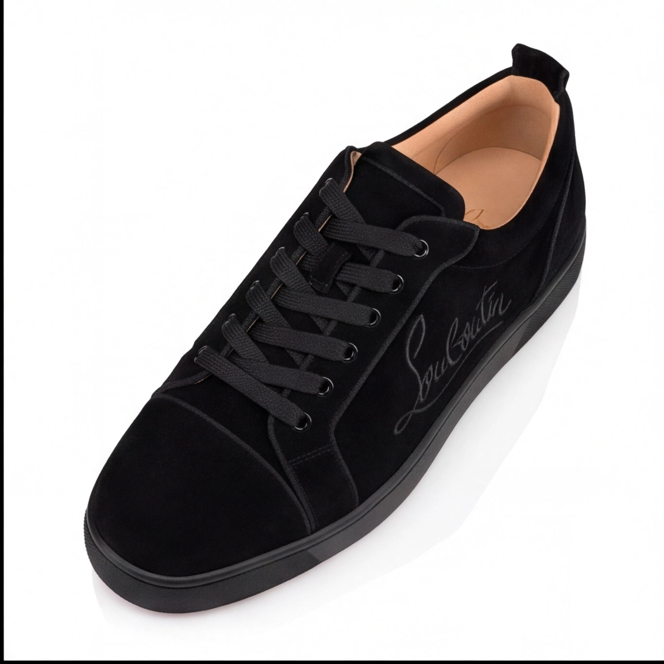 Christian Louboutin Black Suede Sneaker