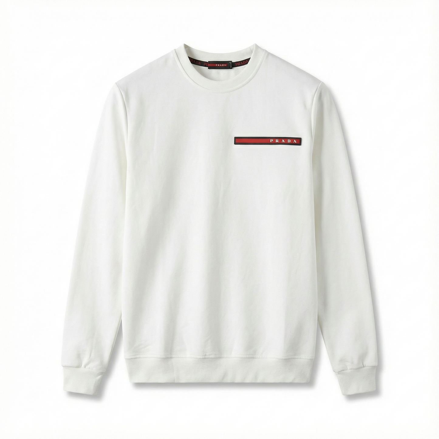 PRADA White Recycled Double
Jersey Sweatshirt