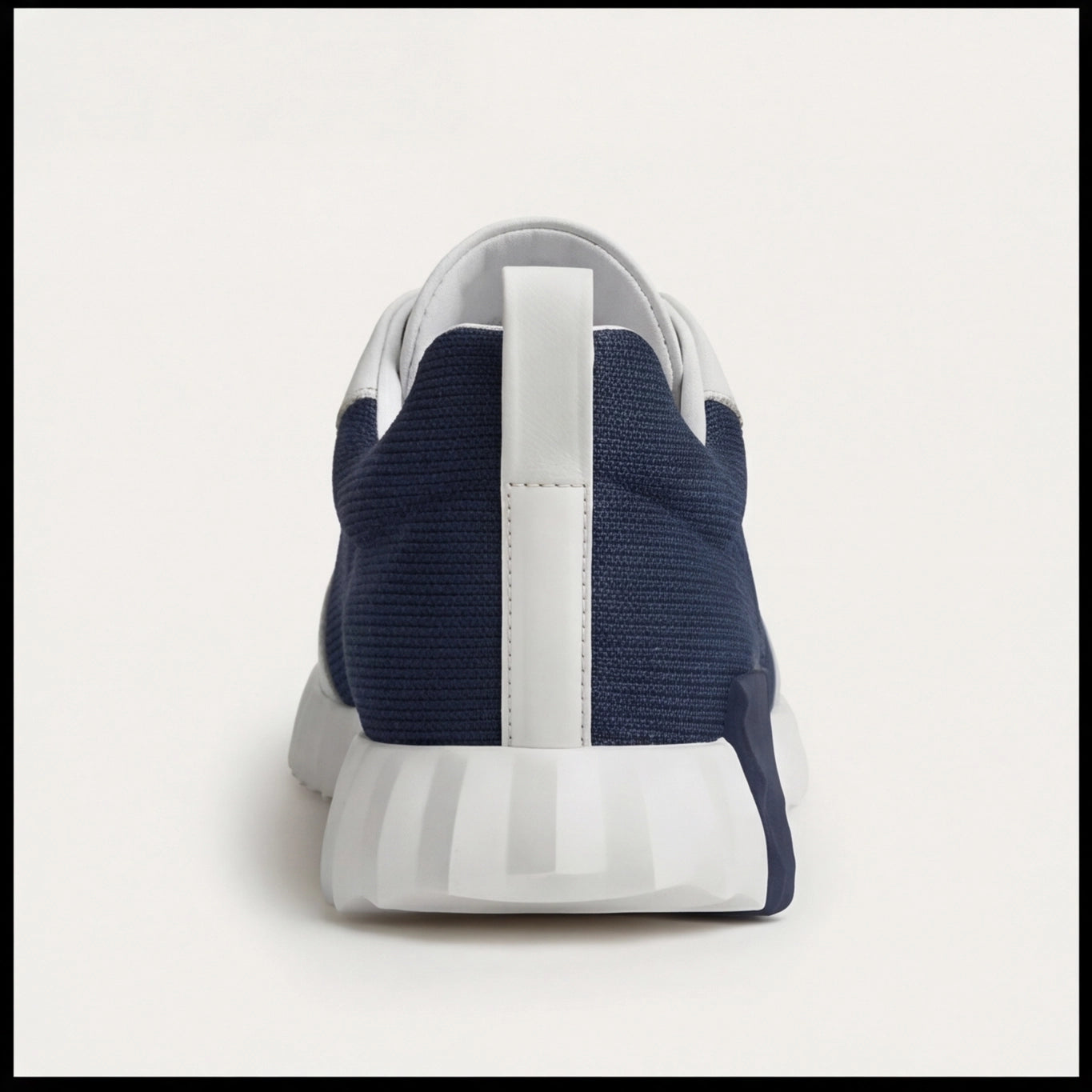 Hermès Knit Chunky Sole Sneakers Navy White