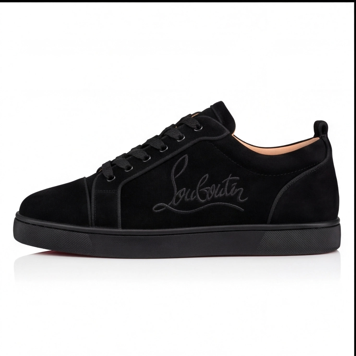 Christian Louboutin Black Suede Sneaker
