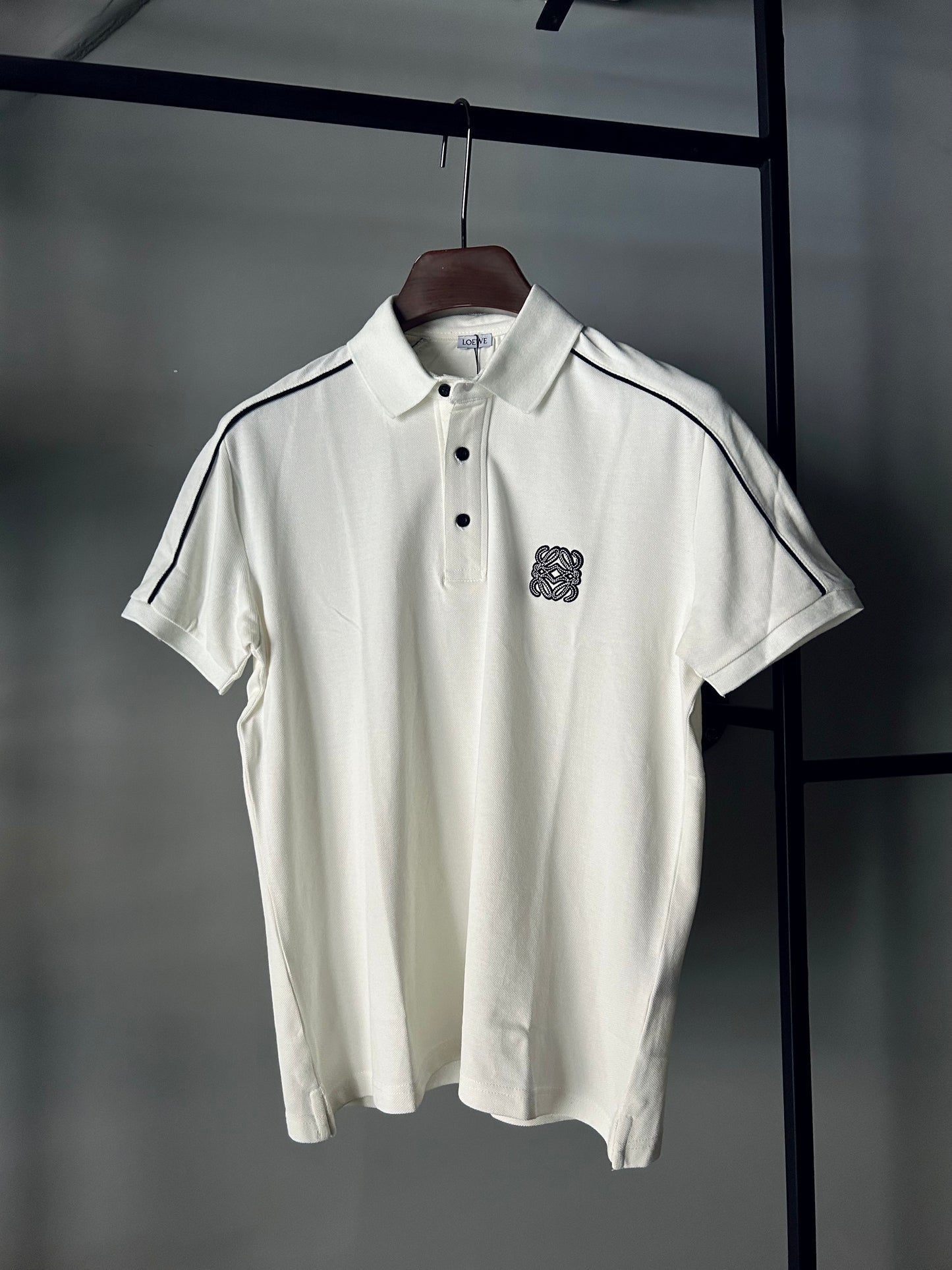 LOEWE Anagram Patch Polo t-shirt White