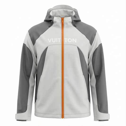 Louis Vuitton Contrast Panel Windbreaker – Orange Zip