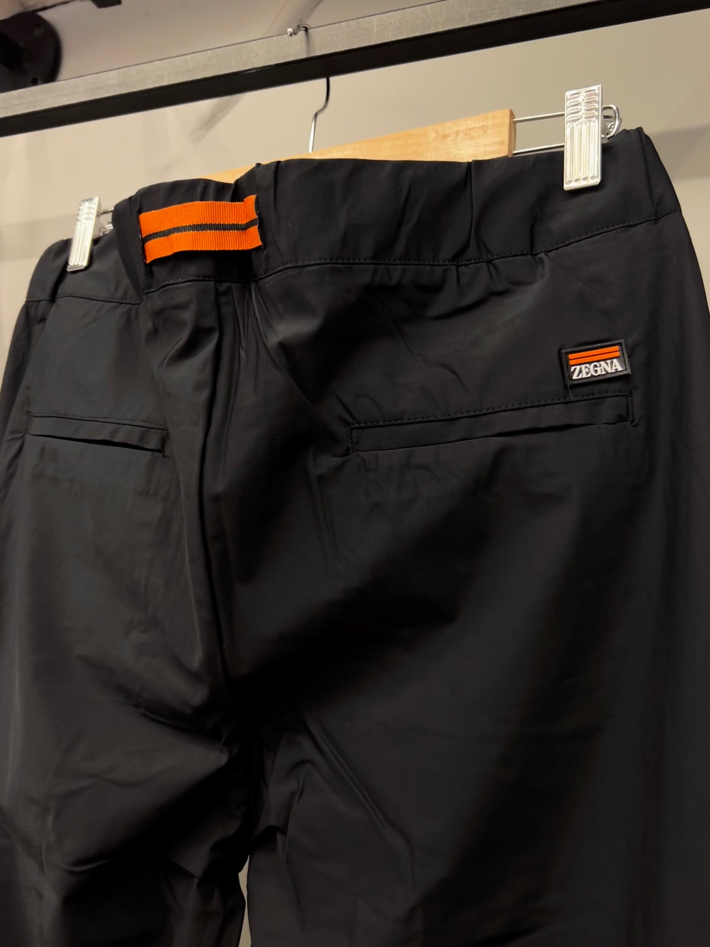 ZEGNA Black Trofeo Linen Pants