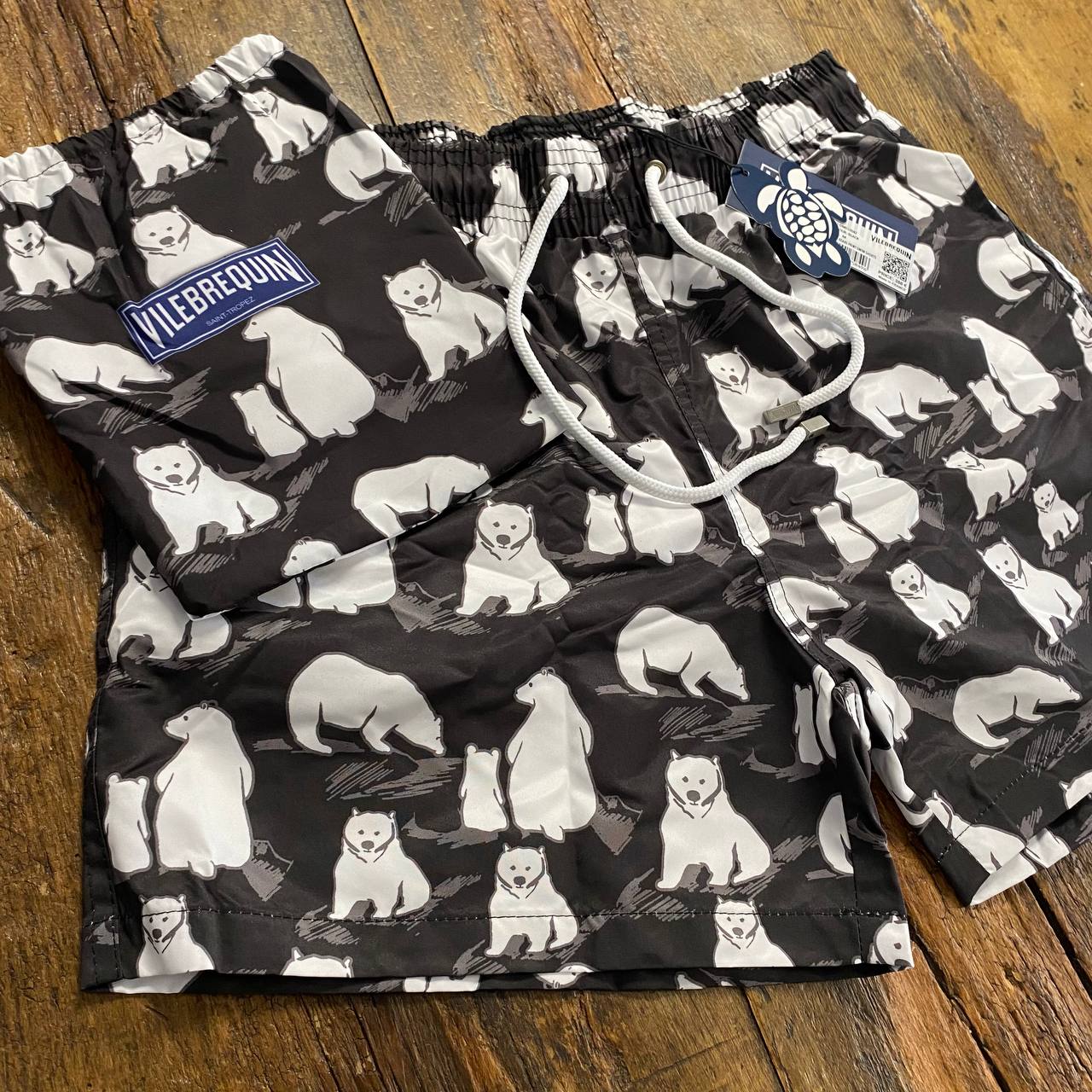 VILEBREQUIN PRINTED BEARS SWIM SHORTS