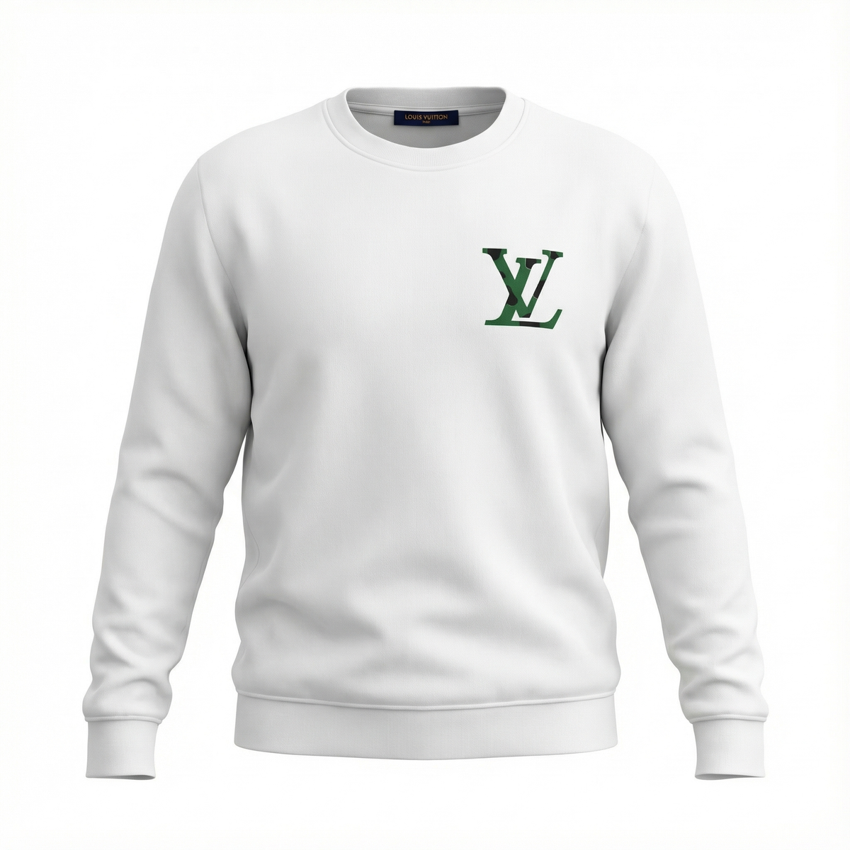 Louis Vuitton Green LV Logo Shirt – White