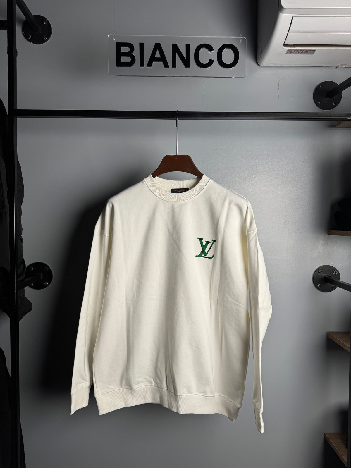 Louis Vuitton Green LV Logo Shirt – White