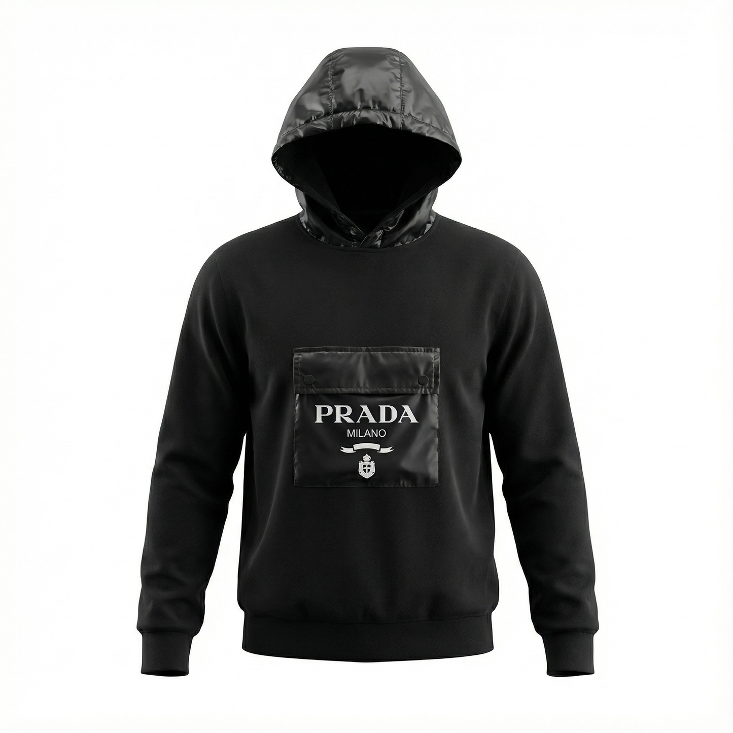 Prada Elegent Pocket Hoodie “Black”