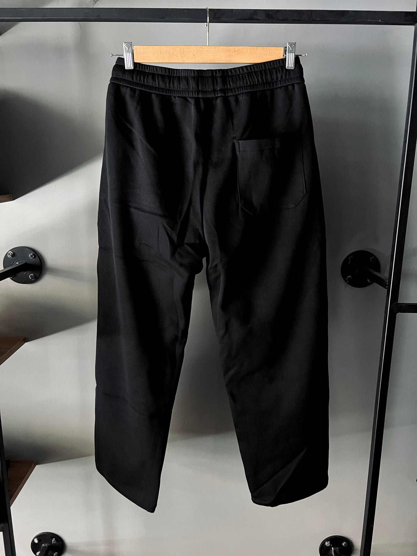 Streetwear Wide Leg Sweatpants With Long Strap