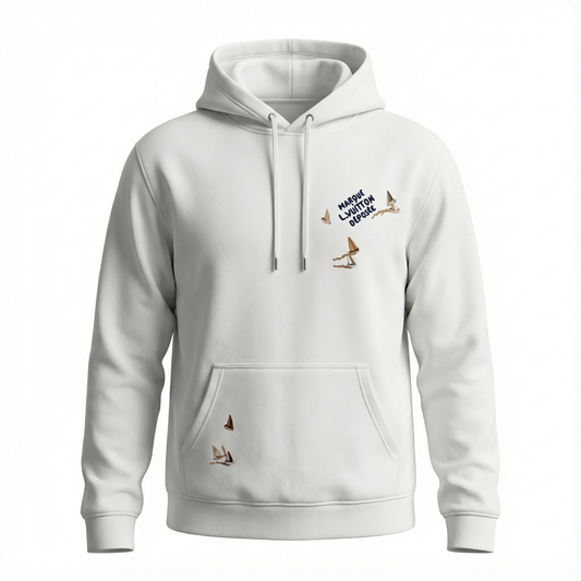 Louis Vuitton Sailing Embroidered Hoodie – White
