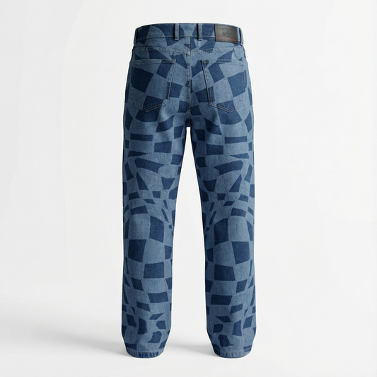 CAMP Oversized Patch-Wash Denim