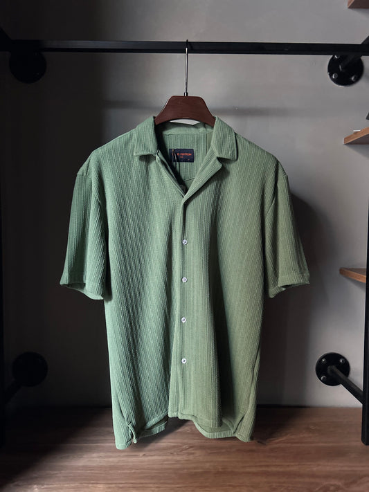 LOUIS VUITTON Silk Blend Shirt “Green”