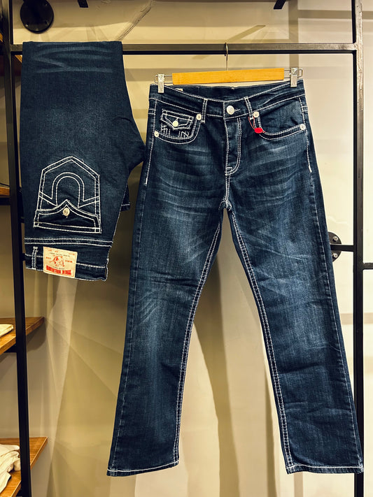 TRUE RELIGION Ricky Straight Jean Dark Blue