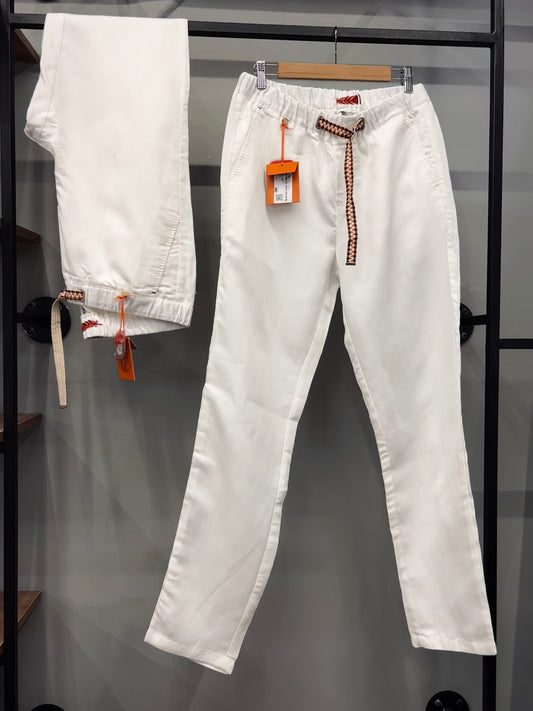 LORO PIANA Ruben Linen Pants White