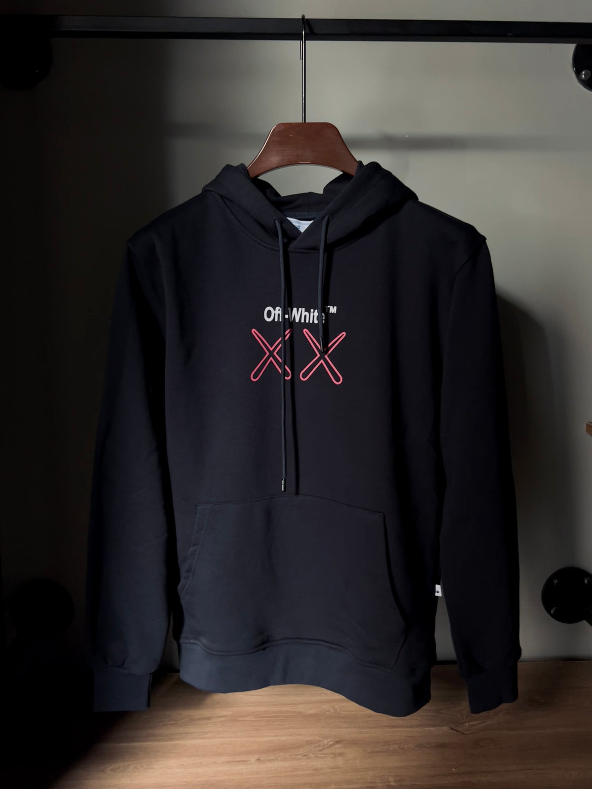 Off- white stamp Hoodie “dark blue”