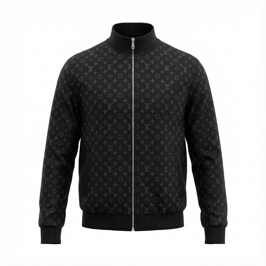 Louis Vuitton Embossed Suede Jacket