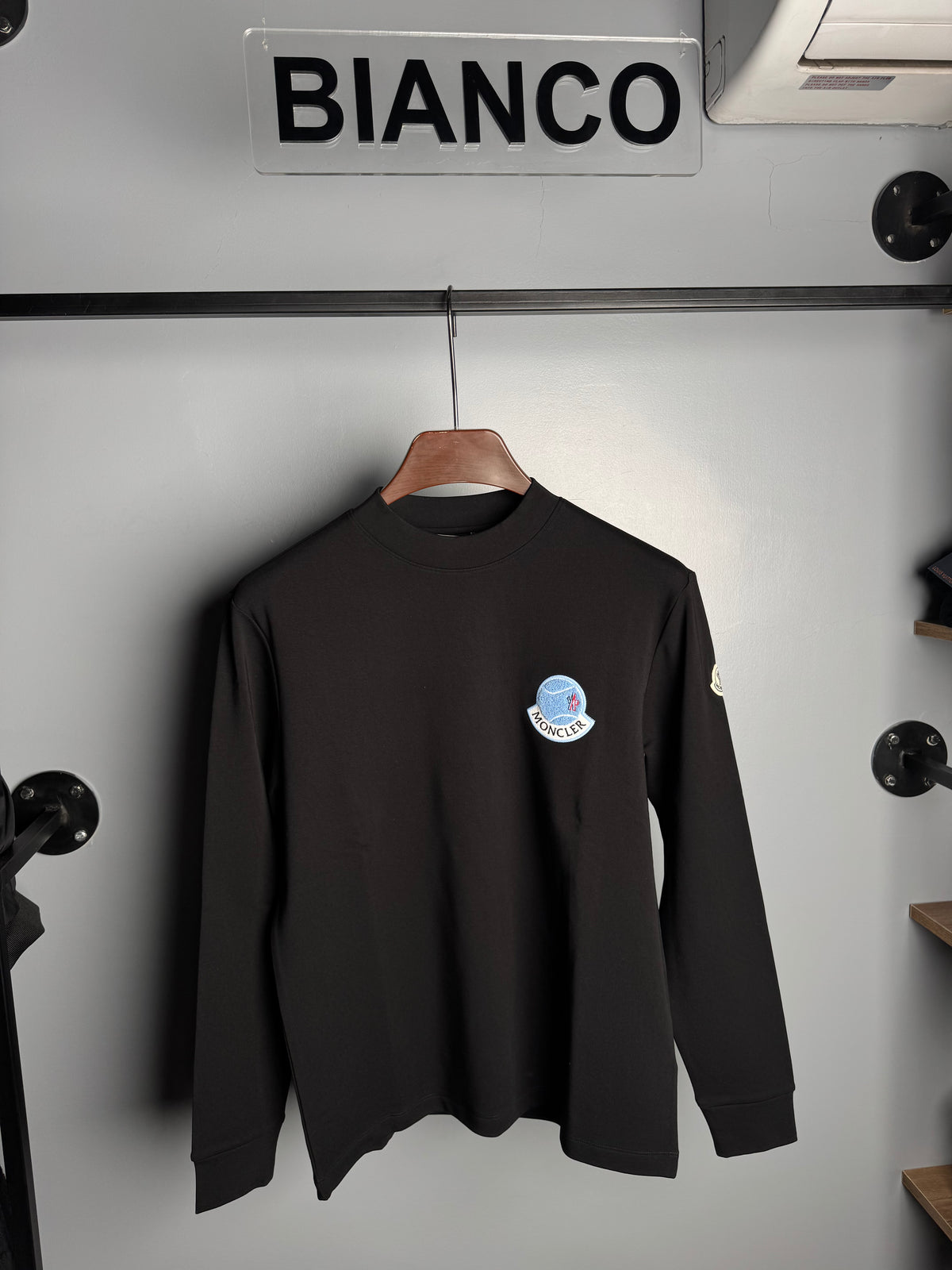 Moncler Dual Logo Tee – Black