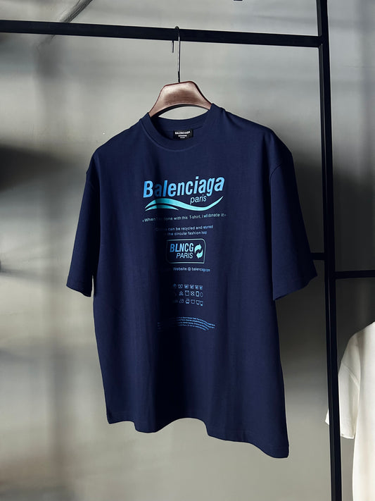 Balenciaga RECYCLE PRINT 'Navy Blue'
