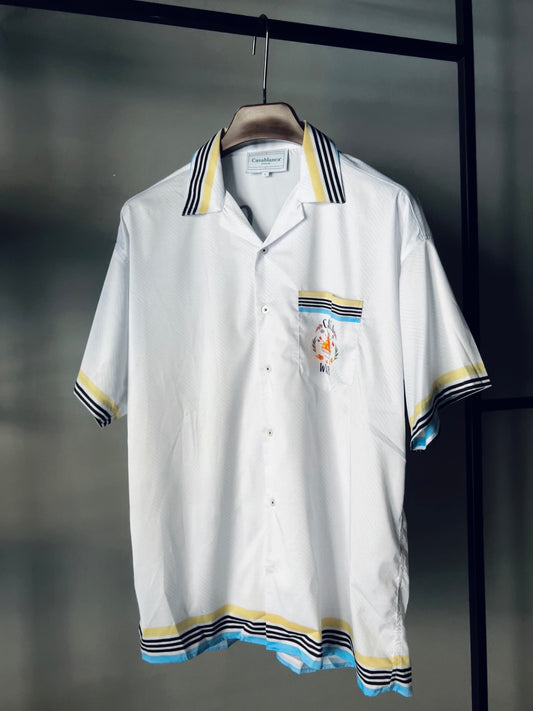 Casablancabrand Tennis Club
Striped Edge Shirt