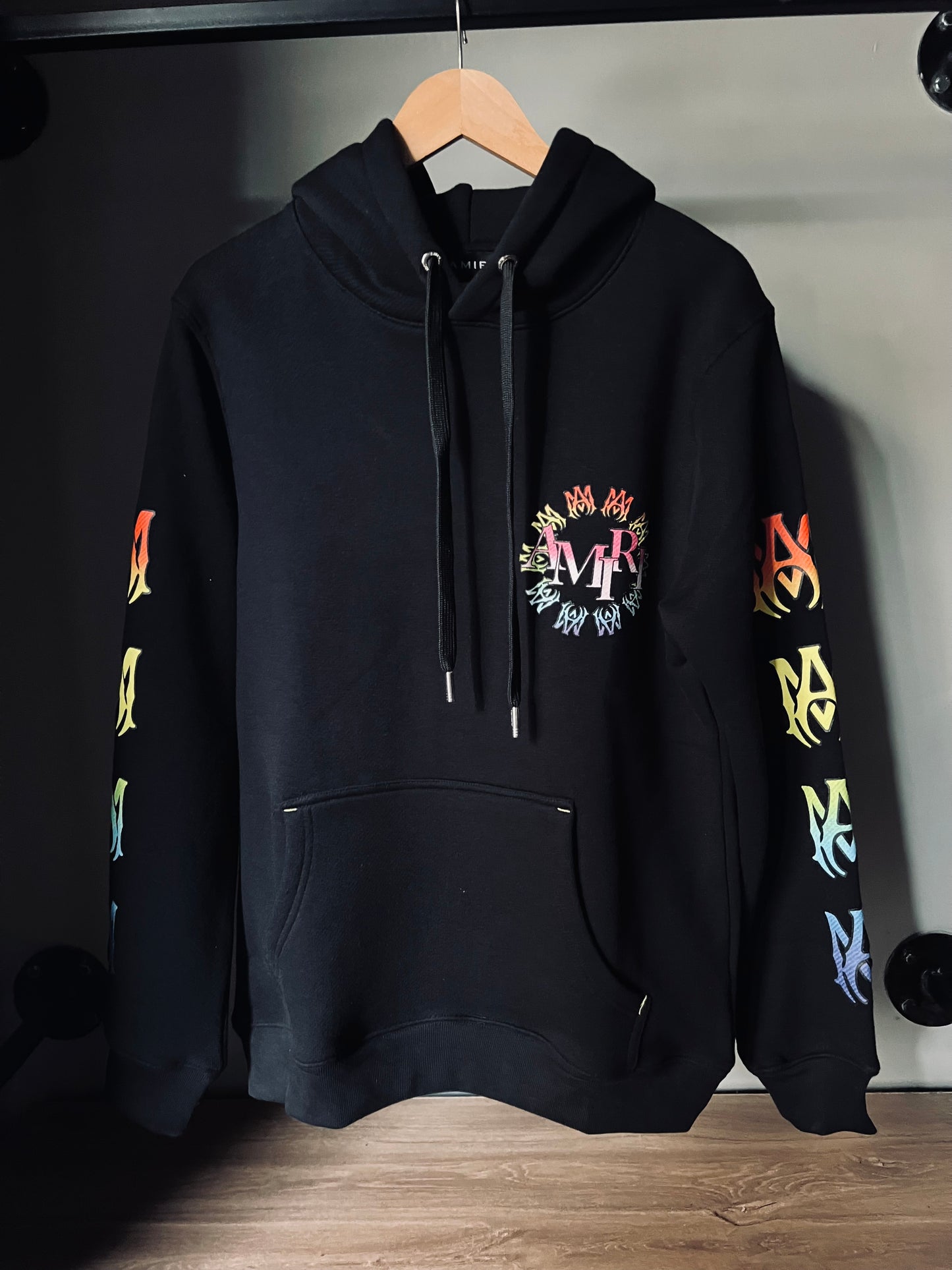 AMIRI spectrum logo hoodie “black”