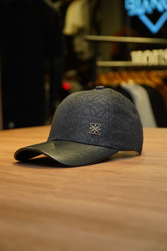 Loewe Elite Black Patterned Cap