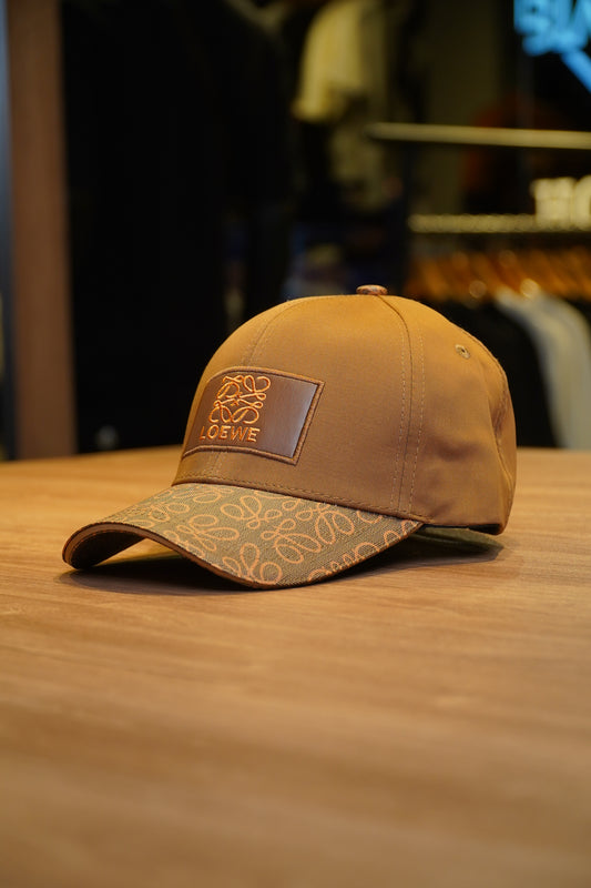 Loewe Luxury Streetwear Cap Brown Edition