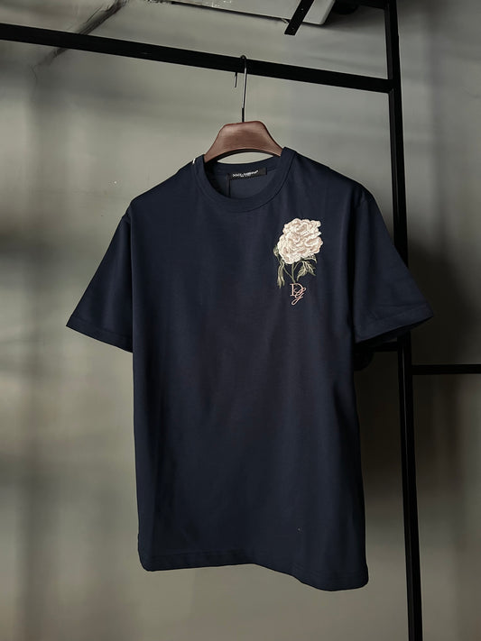DOLCE & GABBANA Embroidered FlowerT-shirt