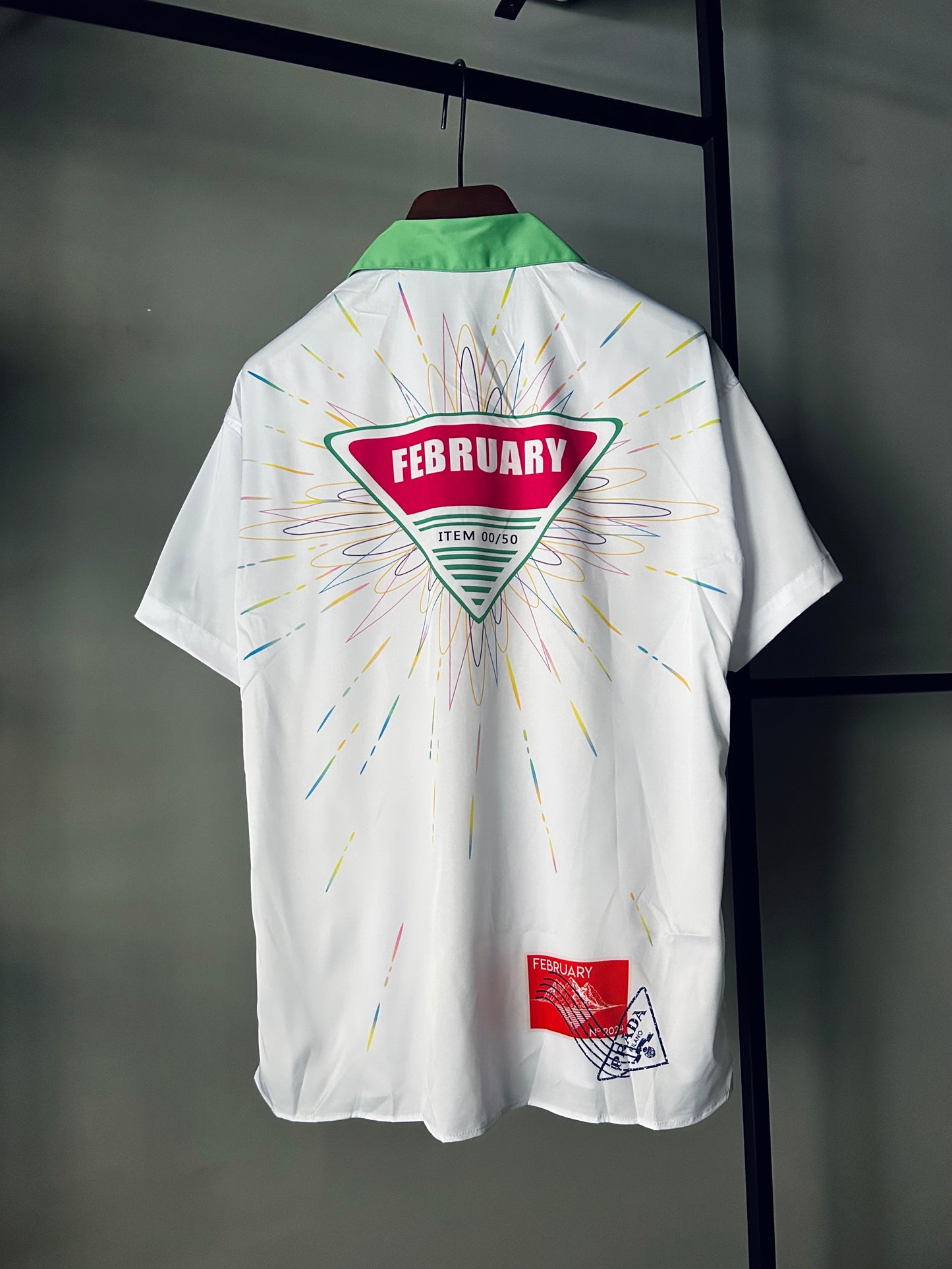 PRADA Printed Stamp Logo Shirt