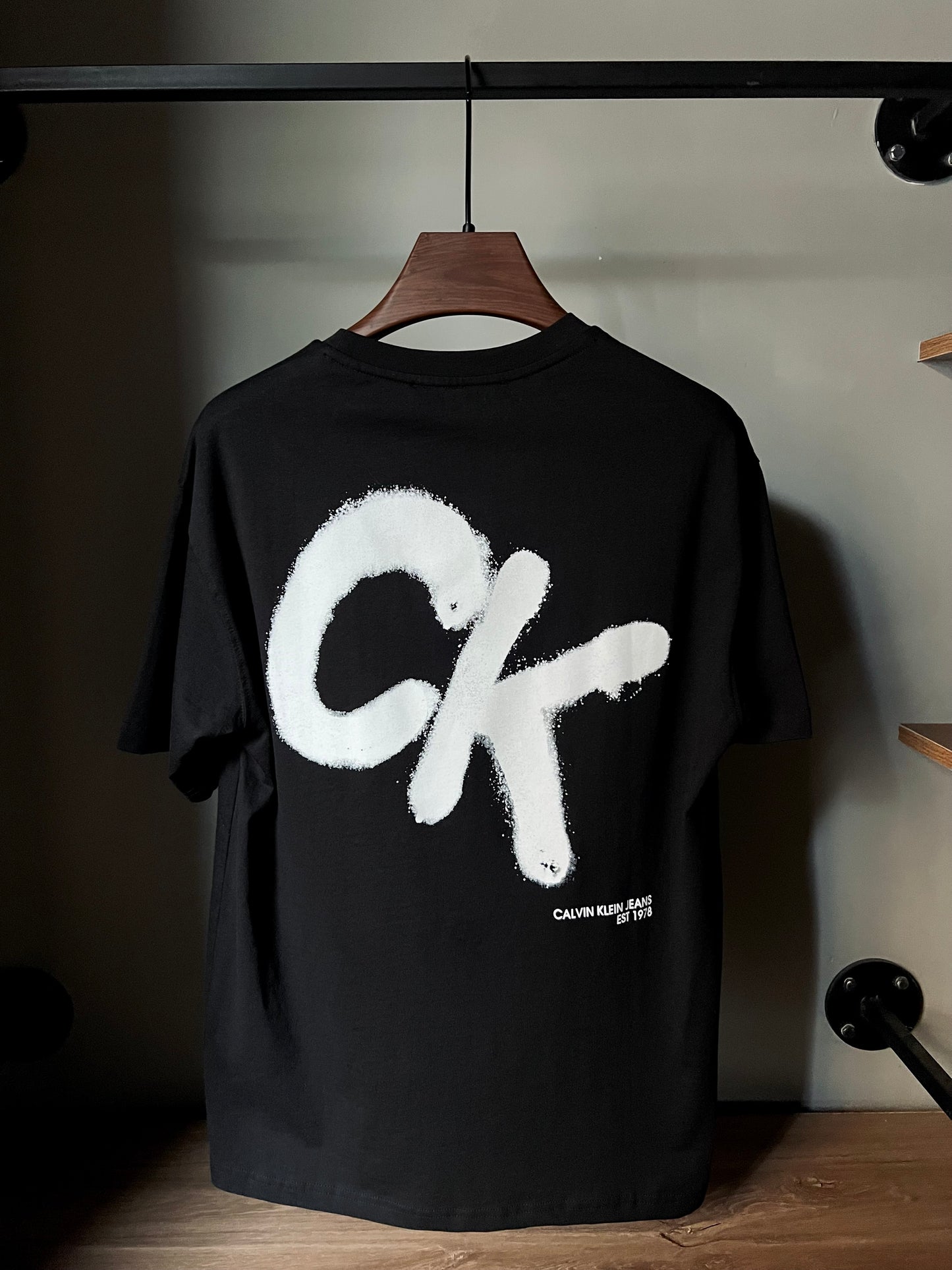 CALVIN KLEIN Relaxed Spray Print T-Shirt