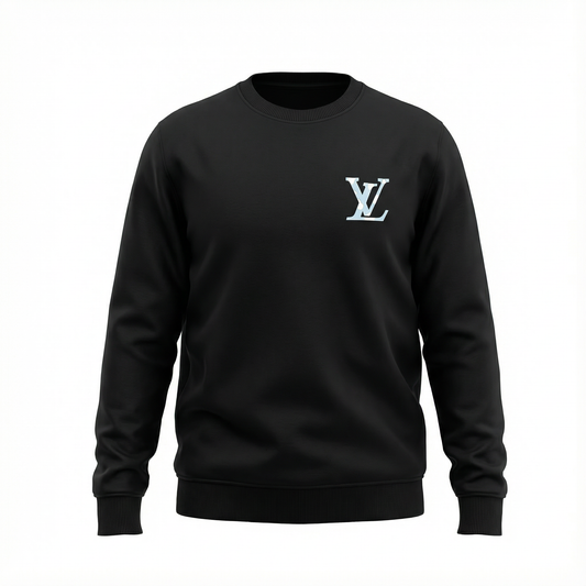 Louis Vuitton Signature Contrast Logo Sweatshirt black
