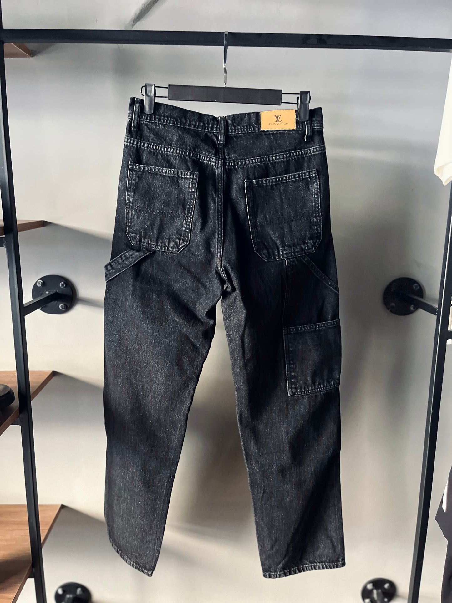 Louis Vuitton Monogram Denim wide leg jeans “Black”