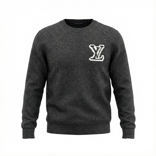 Louis Vuitton Classic Crewneck Knit - Dark Grey