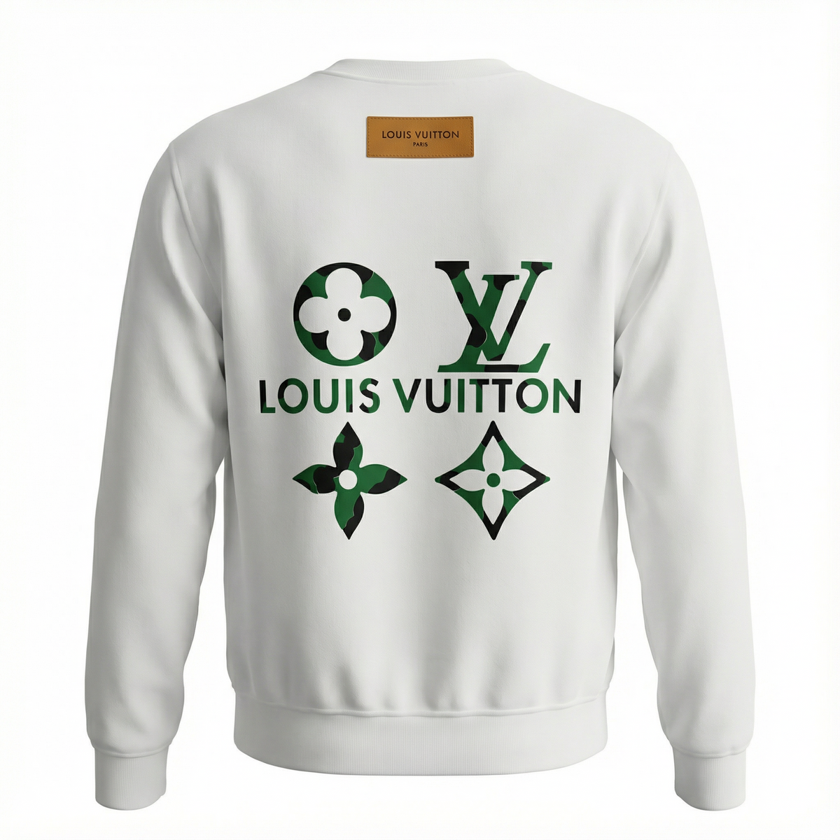 Louis Vuitton Green LV Logo Shirt – White