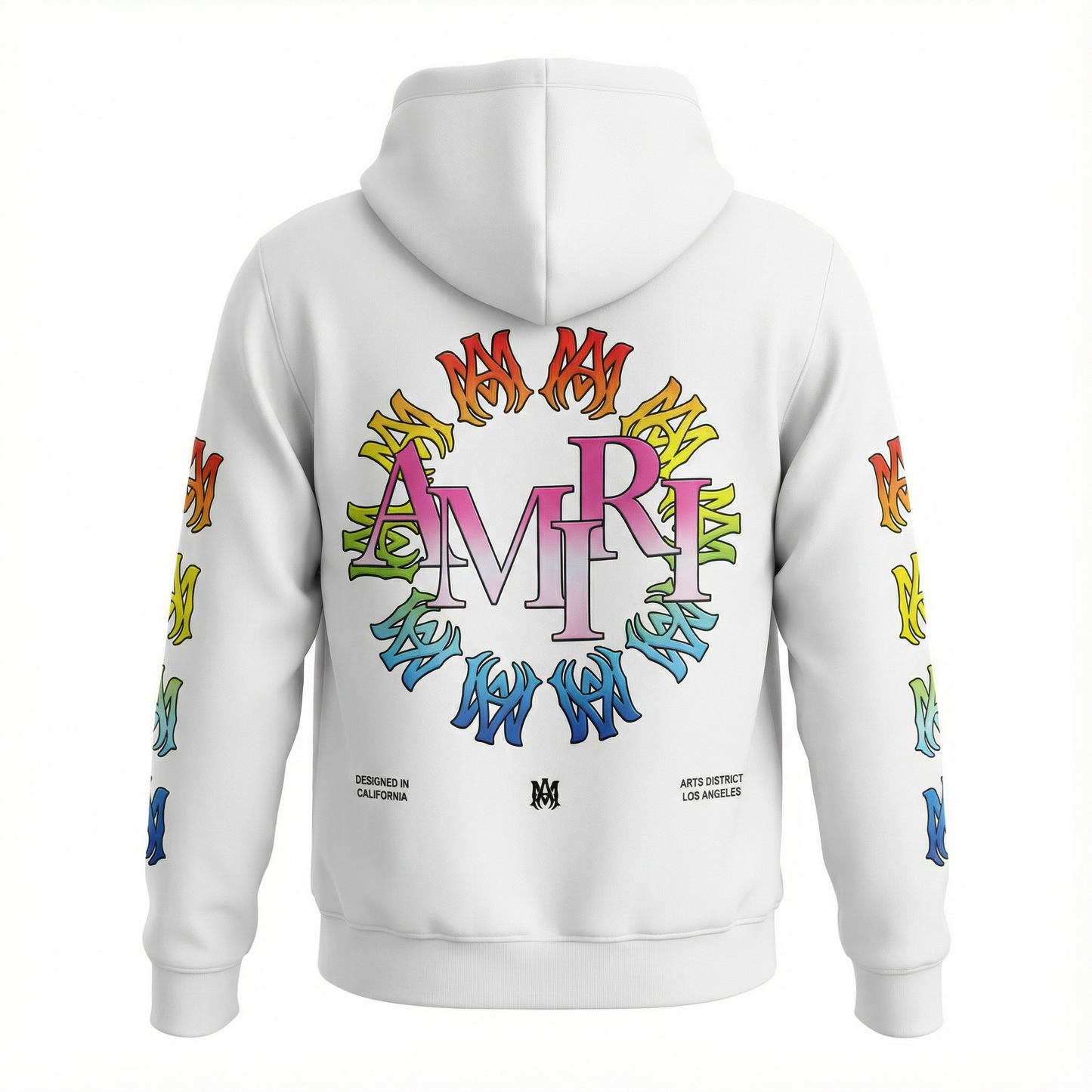 AMIRI spectrum logo hoodie “white”