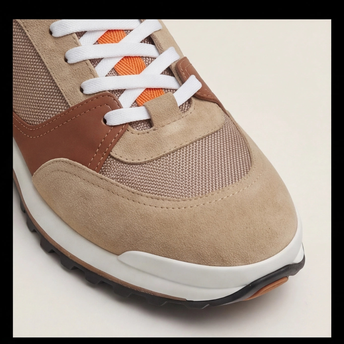 Hermès Trail Runner Sneaker – Beige & Tan