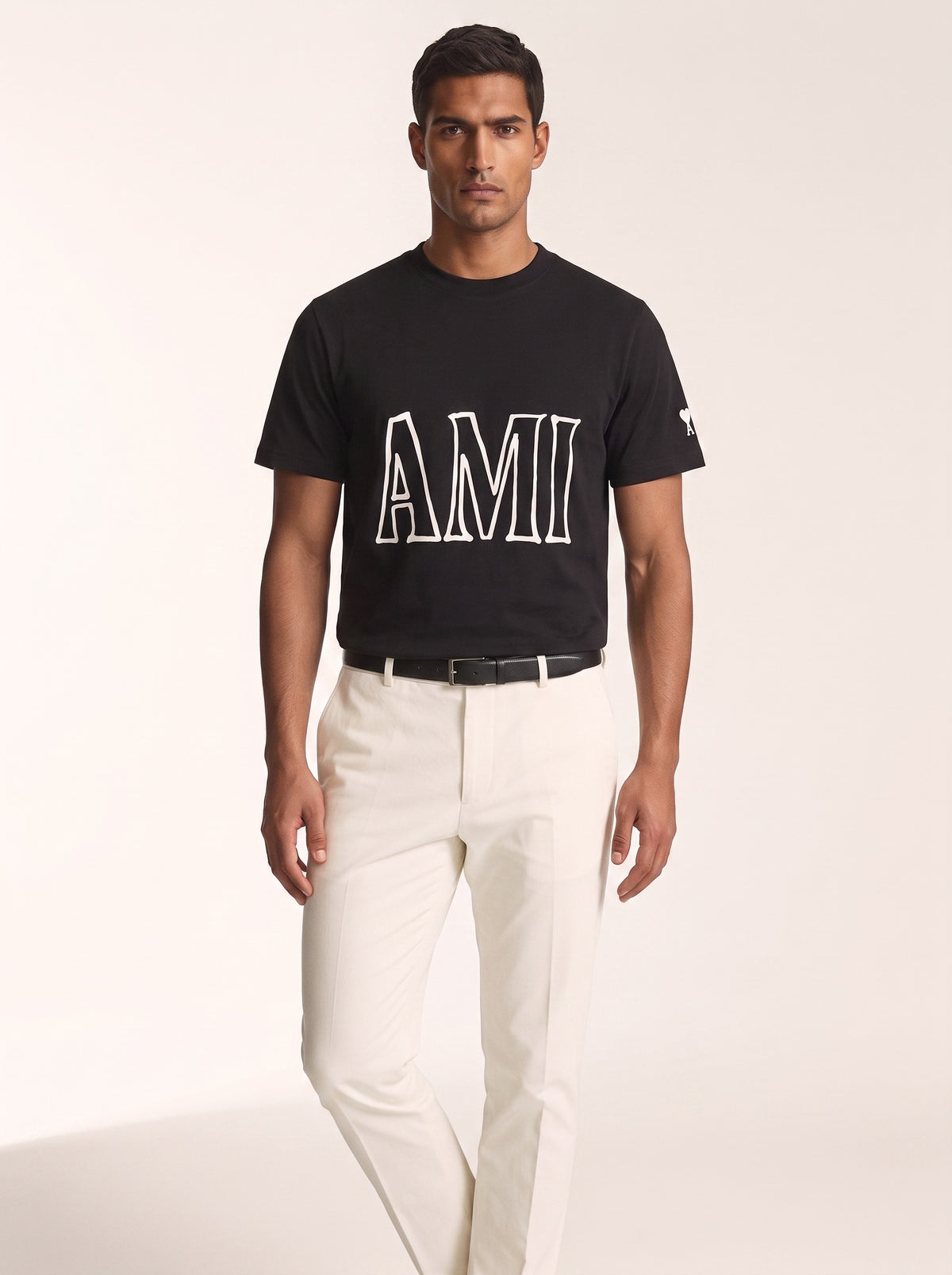 MODEL·AMI PARIS — Logo Print T-Shirt — Black