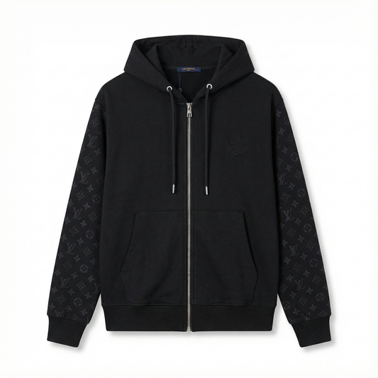 LOUIS VUTTION Monogram Sweatjacket Black