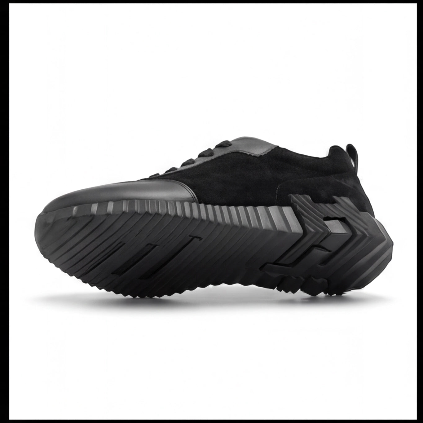 Hermès Black Premium Chunky Knit Sneakers
