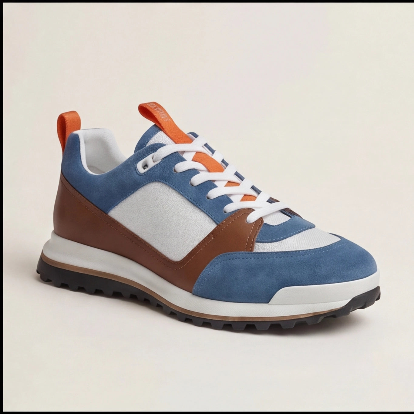 Hermès Trail Mix Suede Mesh Blue Brown