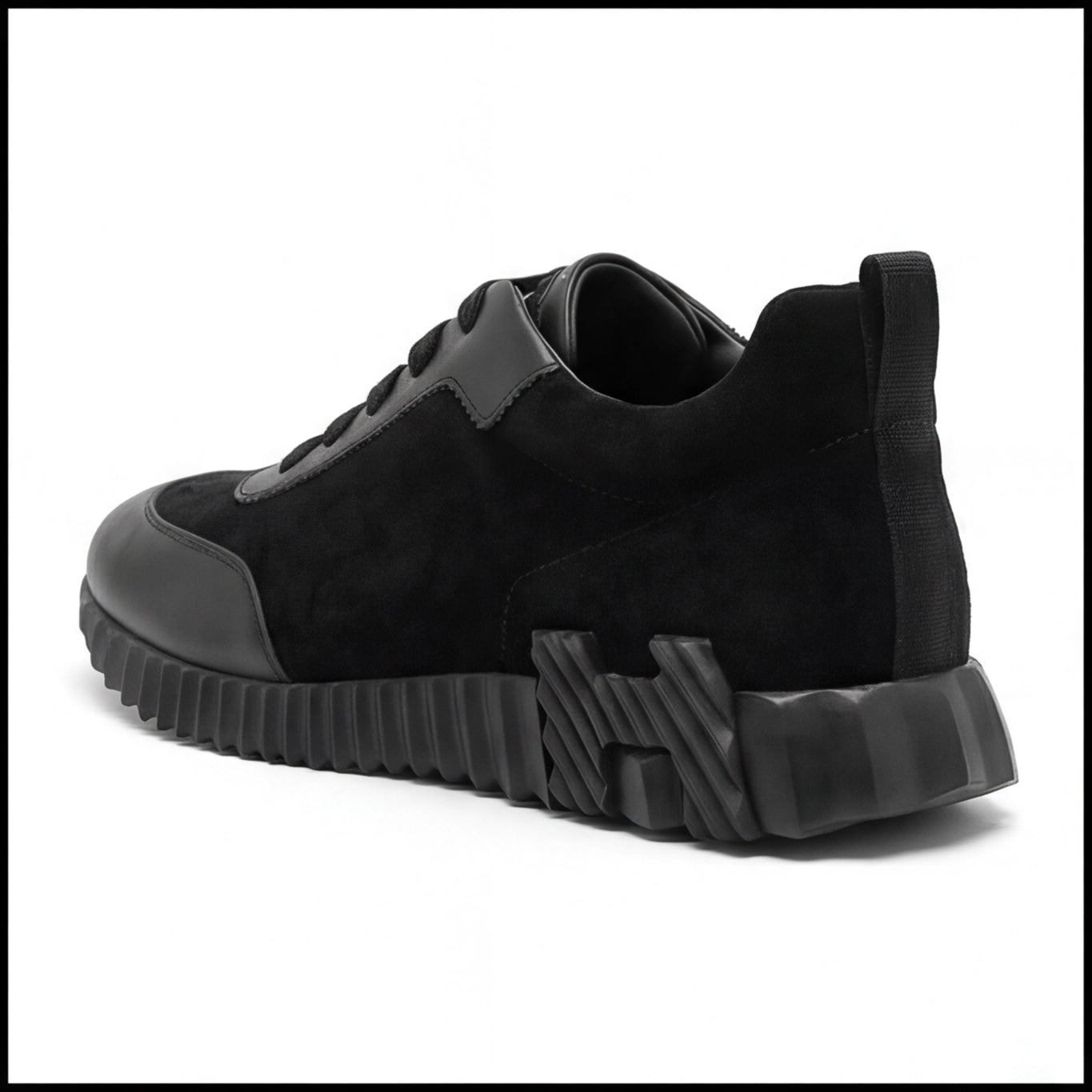 Hermès Black Premium Chunky Knit Sneakers