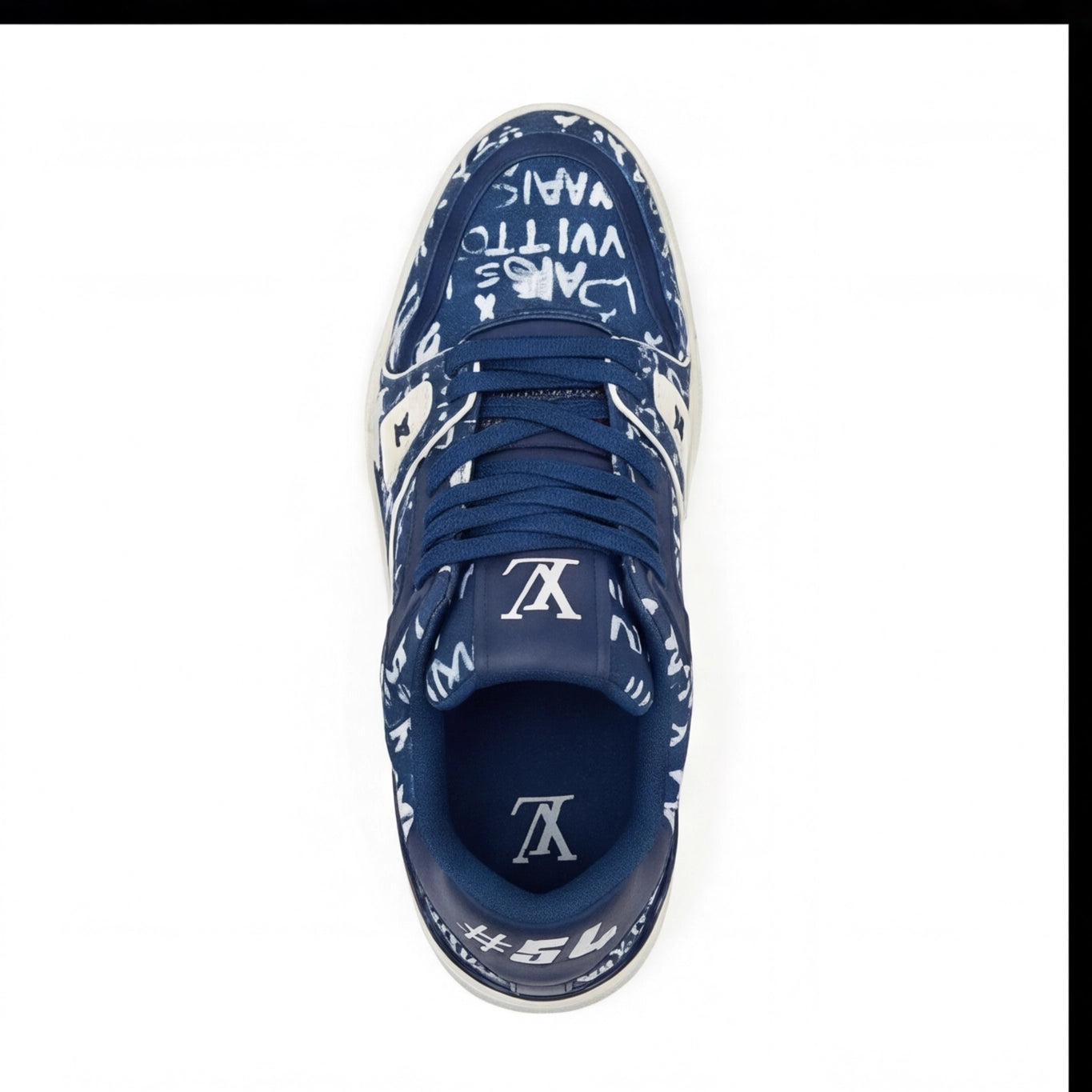 Navy Graffiti Monogram Sneaker