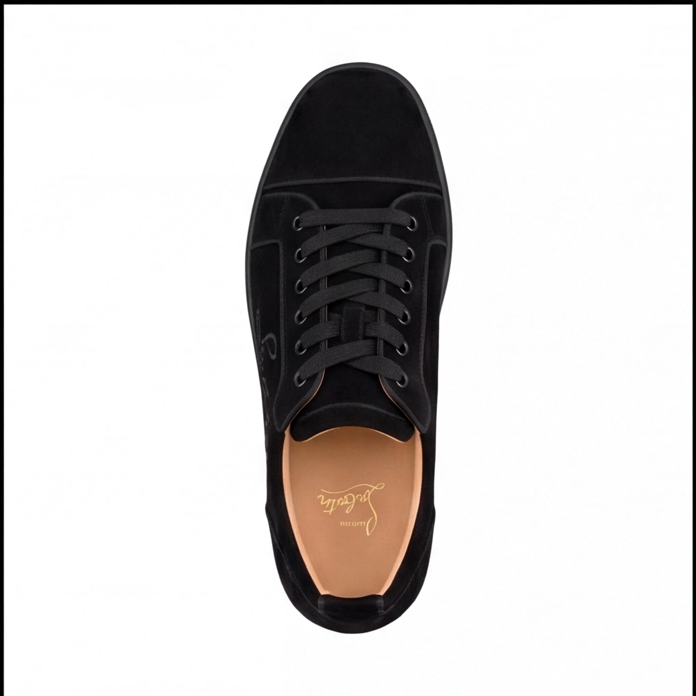 Christian Louboutin Black Suede Sneaker