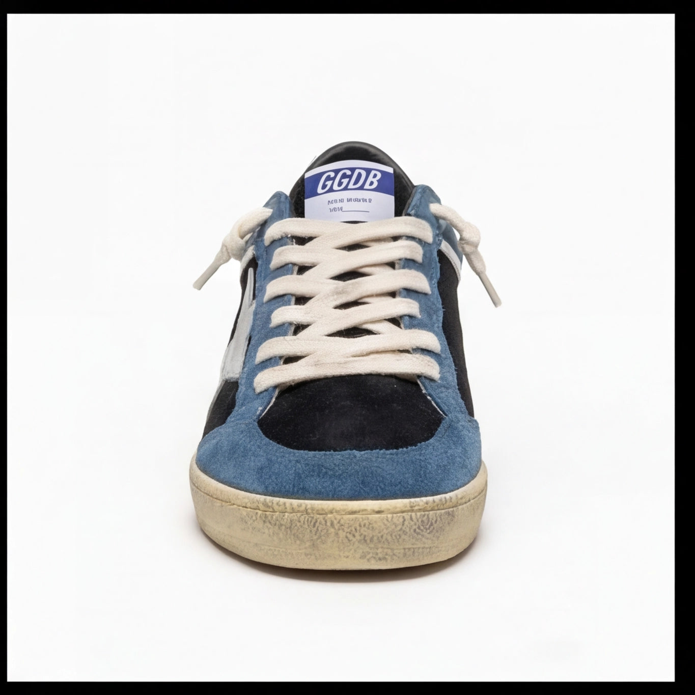 Silver Star Vintage Sneaker – Navy Black Edition