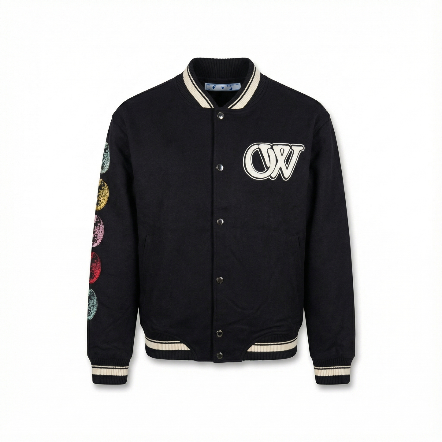 Off-White Cryst Moon Phase Vars Bomber