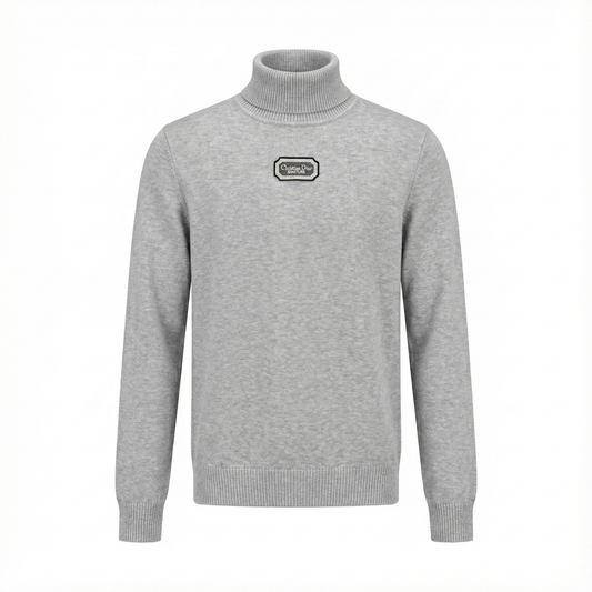 Christian Dior Grey Knit Turtleneck