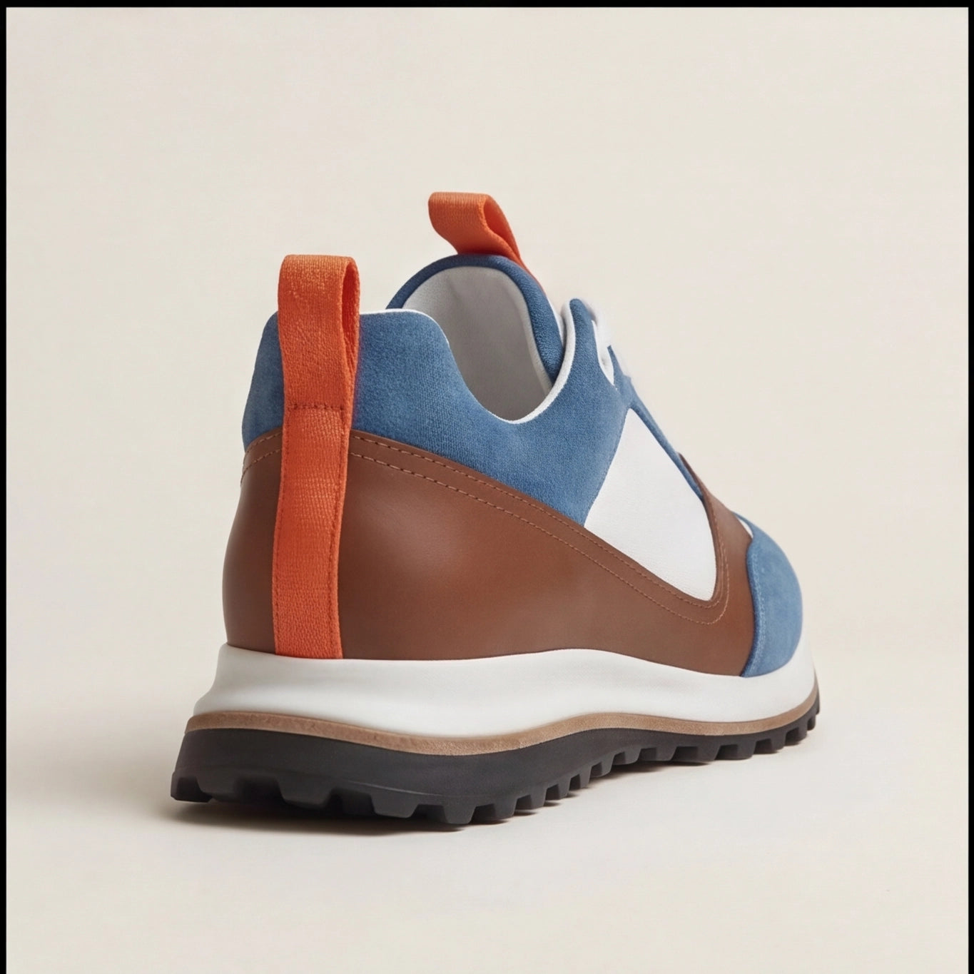 Hermès Trail Mix Suede Mesh Blue Brown