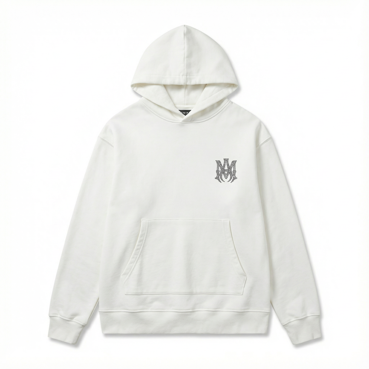 Amiri Beaded Logo Hoodie “White”